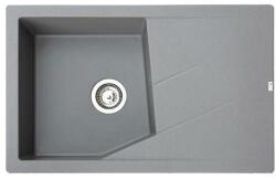 Metalac Linea Plus Metalac 372993 Gránit Mosogatótálca - Extra mély, Csepegtetőtálcás, Grafit (372993) - watermarkt