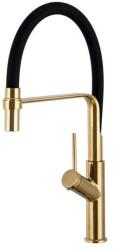 Gamma Venice Mosogató Csaptelep - Rugalmas, Zuhanyfejes Arany (BVK-GD)