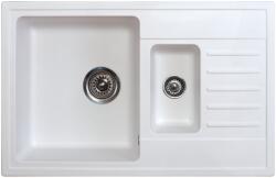  Quadro Plus 1.5D Metalac Xgranit Gránit Mosogatótálca - Extra mély, Csepegtetőtálcás, Design, Több színben (Quadro-Plus-1-5D)