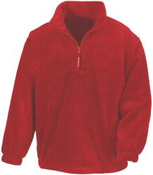 RESULT Béleletlen aktív 1/4 Zip AntiPilling gyapjú felső S vörös