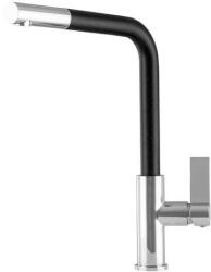 Gamma Side Mosogató Csaptelep - Kihúzható zuhanyfej, Szemcsés Fekete (BSE-bp) - watermarkt
