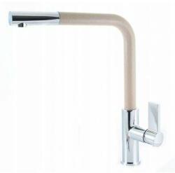 Gamma Side Mosogató Csaptelep - Kihúzható zuhanyfej, Bézs (BSE-bPG)