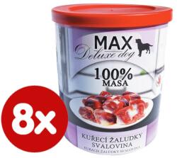 FALCO Max deluxe konzerv kutyáknak csirke gyomorral izomhús 8x800g