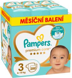 Pampers Premium Care Pampers pelenkák 3 200 db-os méret (81784191)