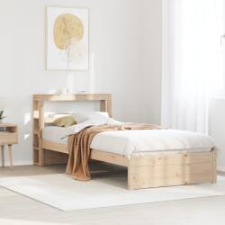 vidaXL tömör fenyőfa ágykeret fejtámlával 90 x 190 cm (3305981)
