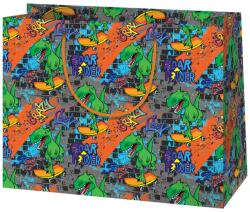Cardex Gördeszkázó T-Rex közepes méretű ajándéktáska 18x10x23cm (49005) - jatekshop