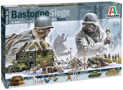Italeri 1/72 Bastogne Siege csata figurákkal és tankokkal dioráma makett szett (6186S) - jatekshop