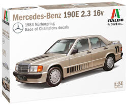 Italeri 1/24 Mercedes-Benz 190E 2.3 16V autó makett (3624S) - jatekshop