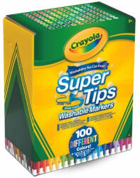 Crayola : SuperTips kimosható filctoll készlet - 100 db-os (58-5100) (58-5100)