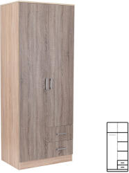 Leziter Miami gardróbszekrény 80x205 cm yorki tölgy-sonoma tölgy (LMGSZ80YTST) - stuxi