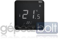 TECH TECH EU-R-8s PLUS Vezeték nélküli szobatermosztát páratartalom érzékelővel, fekete (WG.11.0696)