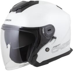 Cassida Motocicleta Cassida Jet Tech 2.0 Solid Open Face Alb-Negru-Gri (AIM140-2589)