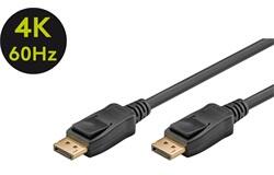 Goobay Displayport (apa) - Displayport (apa) kábel 3 m (v1.2, 4k 60Hz), fekete (49960)