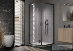 Kolpa San Venus R 90x90 íves zuhanykabin, fekete 661170 (661170)