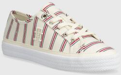 Tommy Hilfiger sportcipő VULC CANVAS SNEAKER SHIRTING bézs, női, FW0FW07672 - bézs Női 40
