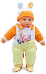  Teo puha baba hanggal, sárga ruhában, 35 cm-es (651666)