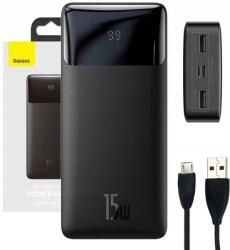 Baseus Power Bank Univerzális Baseus 20000 Mah 15W 3x Usb Usb-c Micro 3A Pd, Kábel (PPBD050101)