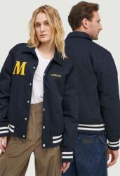 The Mercer Brand pamut kabát The Varsity Polo sötétkék, átmeneti, MEAP241010 - sötétkék M