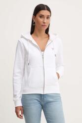 Guess Jeans felső fehér, női, sima, kapucnis, W4YQ03 KC811 - fehér L
