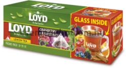 LOYD Piramid Tea Box Bögrével (Zöldtea citrommal + Vörösáfonya & Málna)