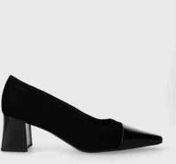 Vagabond Shoemakers magassarkú cipő velúrból ALTEA fekete, magassarkú, 5740.113. 92 - fekete Női 41