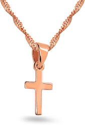 Heratis Forever Apró kereszt medál rózsaszín aranyból IZ24708R
