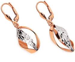 Heratis Forever Elegáns lógó fülbevaló Aleah gravírozással, 14K rosé arany IZ5594RA