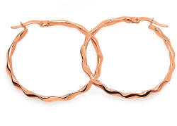 Heratis Forever Csavart karika fülbevaló rosé aranyból 3, 5 cm, 14K IZ19810R