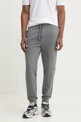 HUGO BOSS pamut melegítőnadrág szürke, sima, 50489617 - szürke XXL