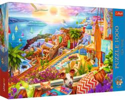 Trefl PUZZLE 1000 PREMIUM PLUS TEA TIME VIZITAND SANTORINI SuperHeroes ToysZone Puzzle