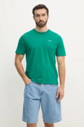 Pepe Jeans pamut póló CONTRAST CONNOR zöld, férfi, sima, PM509933 - zöld XXL