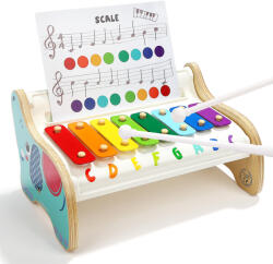 Topbright Xilofon cu portativ - Elefantel PlayLearn Toys Instrument muzical de jucarie