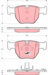 TRW Fékbetét készlet TRW GDB1526 for LAND ROVER (GDB1526)