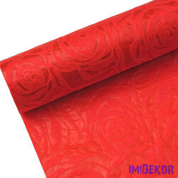  Rózsafejmintás 3D vetex 50cm x 4.5m - Piros
