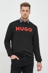 HUGO BOSS pamut melegítőfelső fekete, férfi, nyomott mintás - fekete M - answear - 23 990 Ft