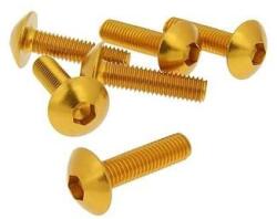 V-parts Csavar szett eloxált alumínium arany 6 db-os M5x20 V-parts