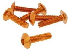 V-parts Csavar szett eloxált alumínium narancs 6 db-os M5x20 V-parts