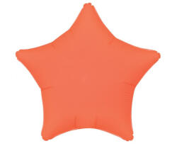 Godan Egyszínű csillag lufi 19" 48cm Neon Narancs (LUFI881255)