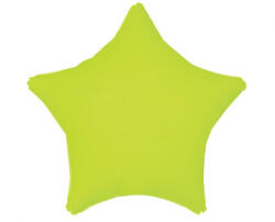 Godan Egyszínű csillag lufi 19" 48cm Neon Sárga (LUFI202464)