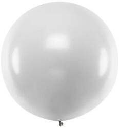 Partydeco Lufi 1m-es léggömb, Metál Ezüst (LUFI652702)