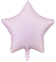 Partydeco Egyszínű csillag lufi 19" 48cm pasztell lila csillag (LUFI496663)