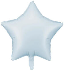 Partydeco Egyszínű csillag lufi 19" 48cm pasztell ködkék, csillag (LUFI946364)