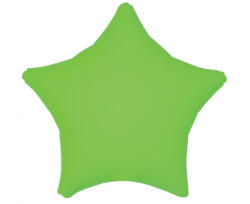 Godan Egyszínű csillag fólia lufi 19" 48cm Neon Zöld (LUFI533444)