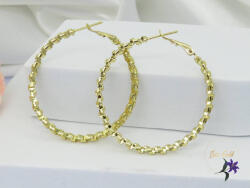 Bahar gold filled bőrbarát karika fülbevaló-14K (F-1125)