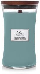 WoodWick Evergreen Cashmere Nagy Gyertya - yankeegyertya