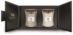 WoodWick Ajándék Szett Fireside, Linen Közepes Üveg 2Db - yankeegyertya
