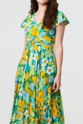 RohBoutique Rochie maxi înflorată Roh Dr4743 Multicolora din Viscoza cu buzunare