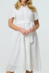 RohBoutique Rochie midi cu maneci scurte si broderie in alb ROH DR4744