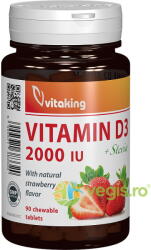 Vitaking Vitamina D3 2000 UI cu Stevie 90cpr masticabile