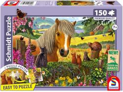 Schmidt Spiele - Puzzle O întâlnire dulce în padoc - 150 piese Puzzle
